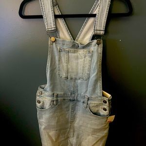 KanCan denim skirt overalls